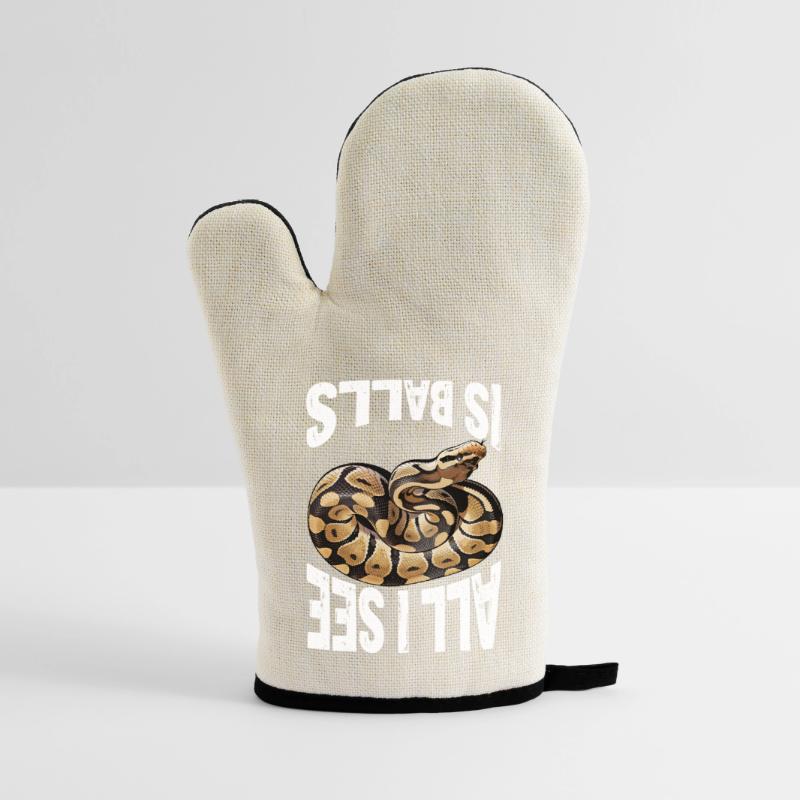King Python Snakes Lover Terrarium Python Oven glove with rubber coating