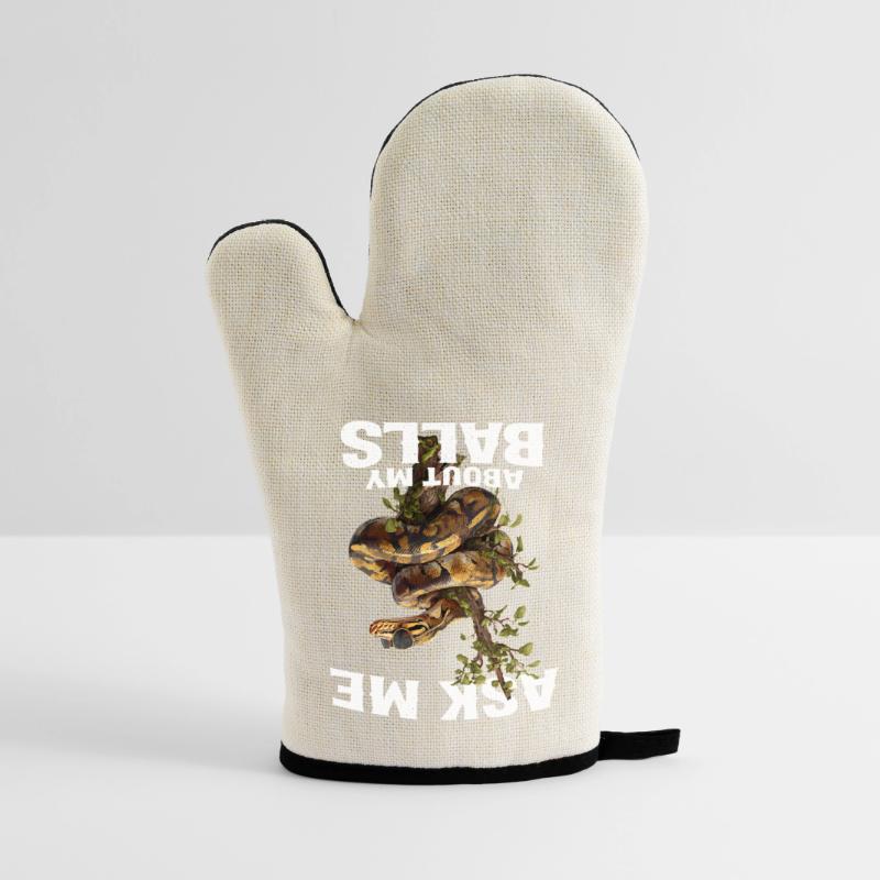King Python Snakes Lover Terrarium Python Oven glove with rubber coating
