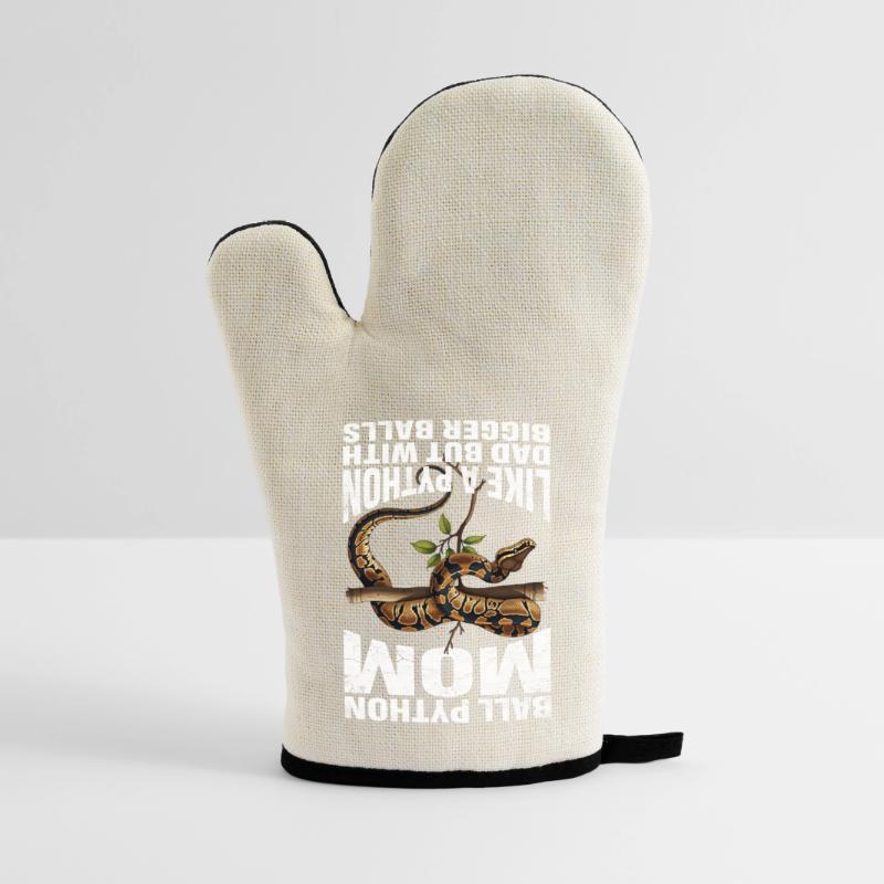 Maman Python roi Maman Serpents Terrarium Python Gant de cuisine avec revêtement en caoutchouc