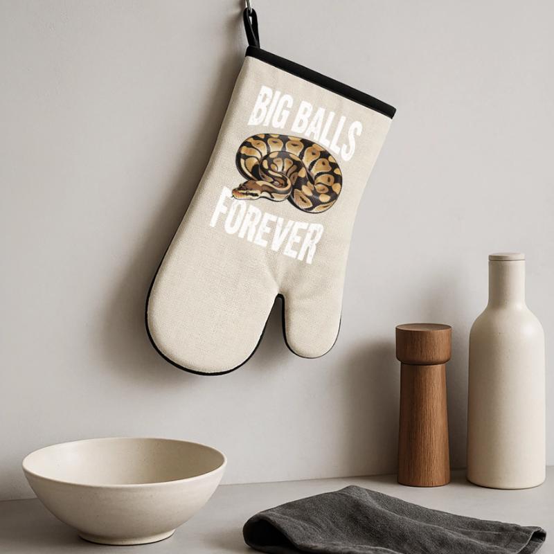 King Python Snakes Lover Terrarium Python Oven glove with rubber coating
