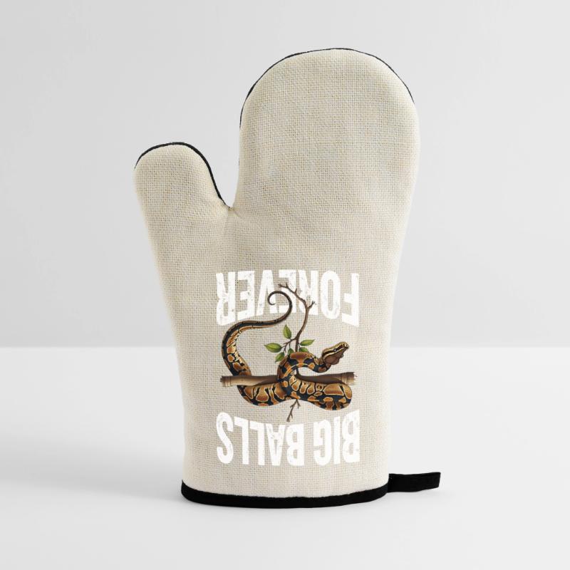 King Python Snakes Lover Terrarium Python Oven glove with rubber coating