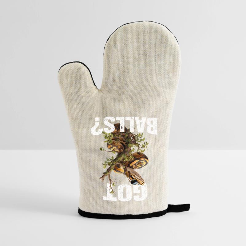 King Python Snakes Lover Terrarium Python Oven glove with rubber coating