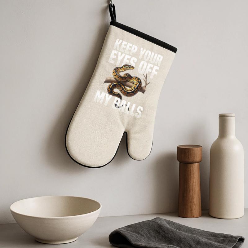 King Python Snakes Lover Terrarium Python Oven glove with rubber coating