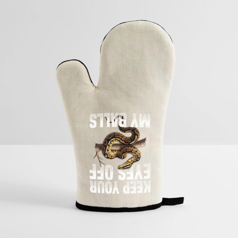 King Python Snakes Lover Terrarium Python Oven glove with rubber coating