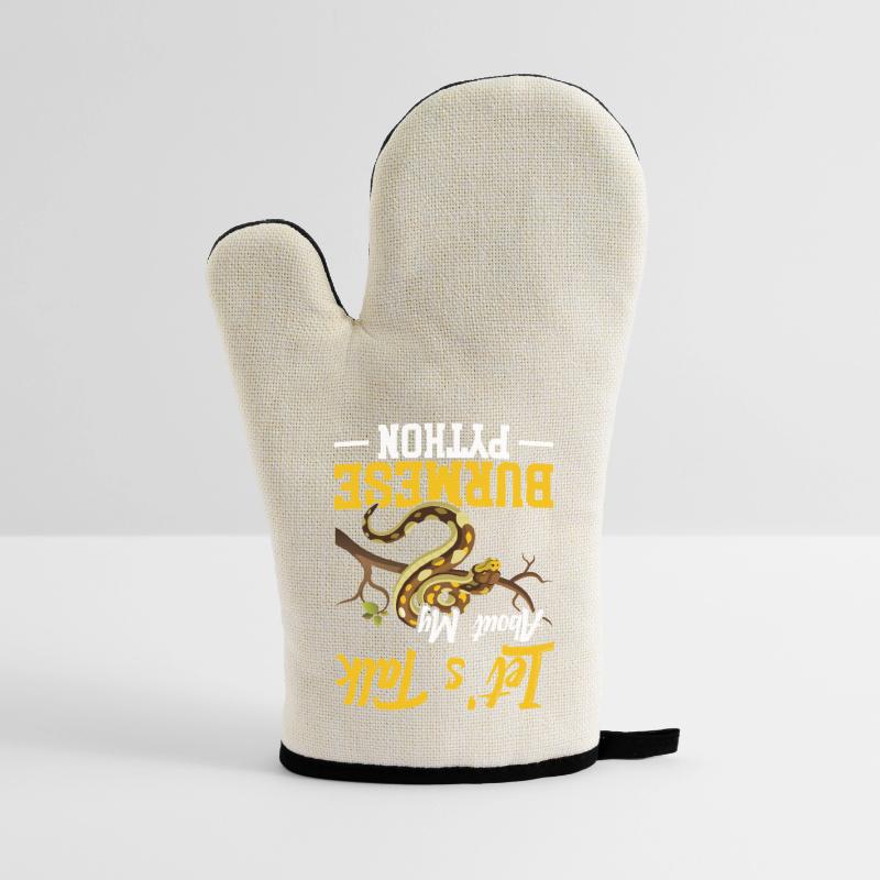 Burmesischer Python-Besitzer Schlangenterrarium Hide Python Ofenhandschuh mit Gummibeschichtung