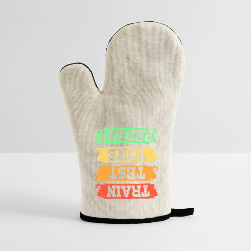 GPT Coder Programmierer Ofenhandschuh mit Gummibeschichtung