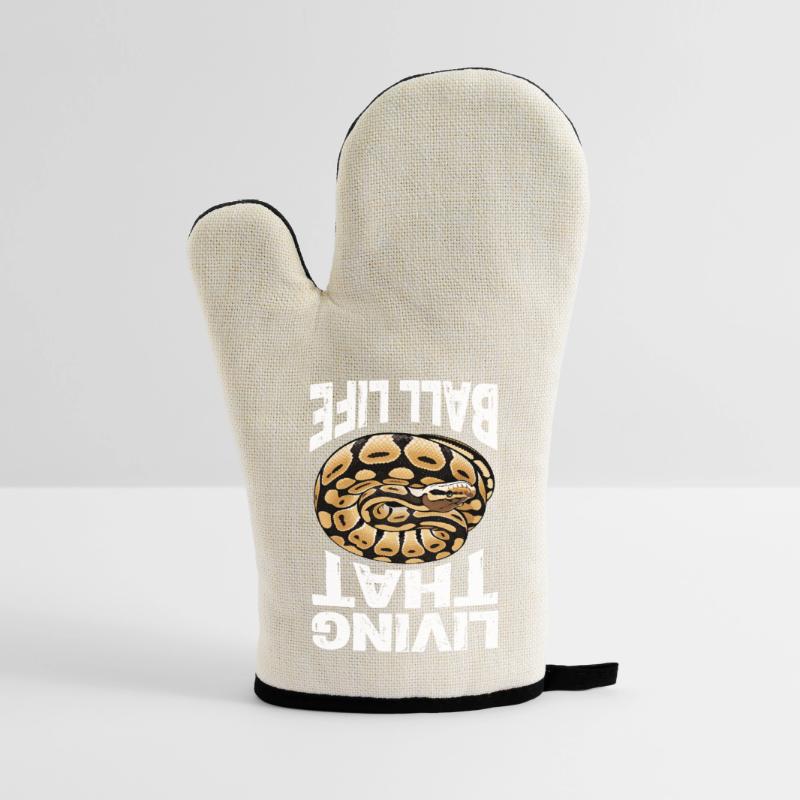 King Python Snakes Lover Terrarium Python Oven glove with rubber coating