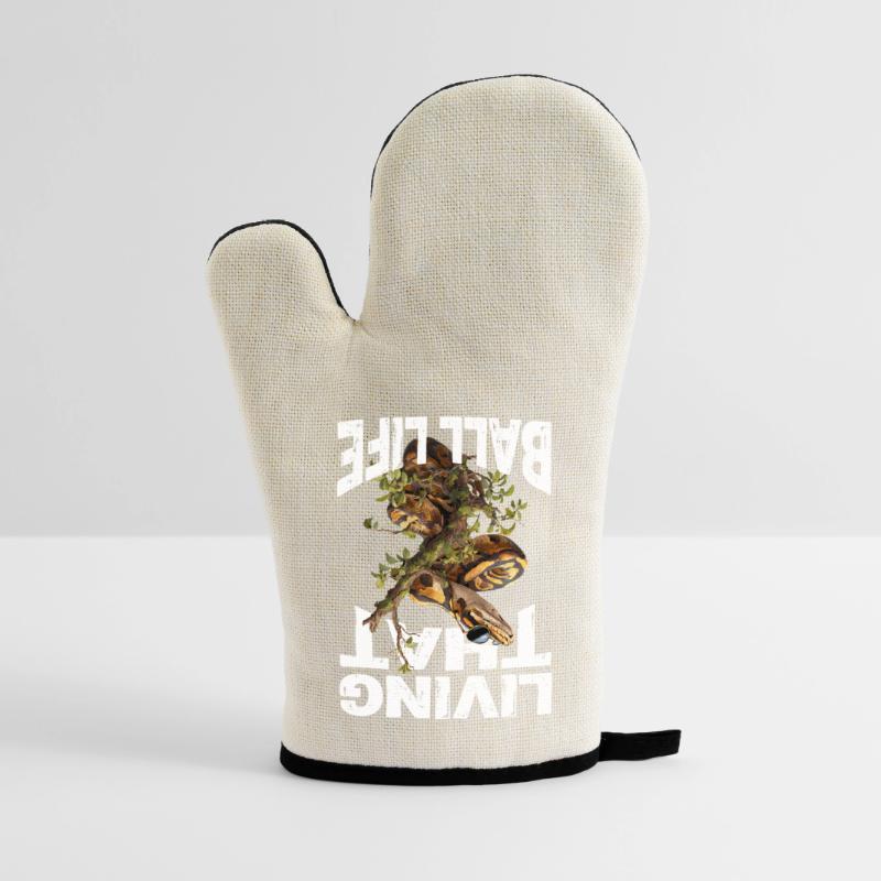 King Python Snakes Lover Terrarium Python Oven glove with rubber coating