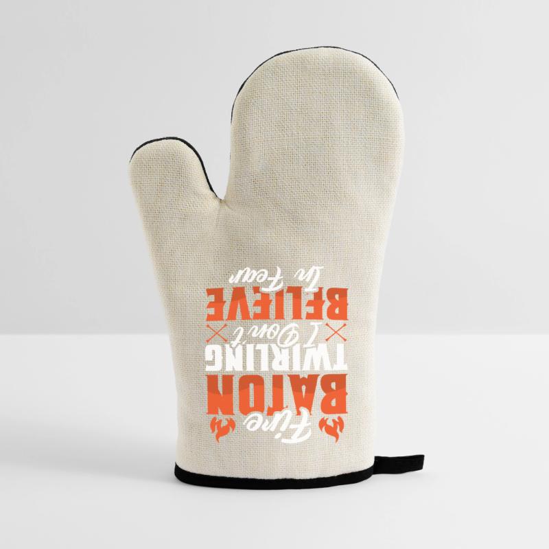 Dancing Vortex Dance School Fire Stick Dancer Oven glove with rubber coating