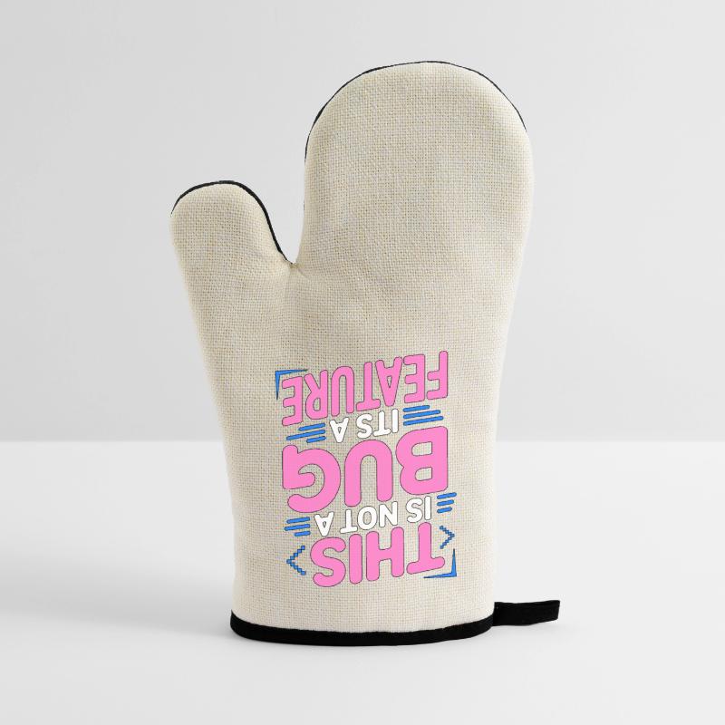 Game Developer This Is Not A Bug Game Programming Ofenhandschuh mit Gummibeschichtung
