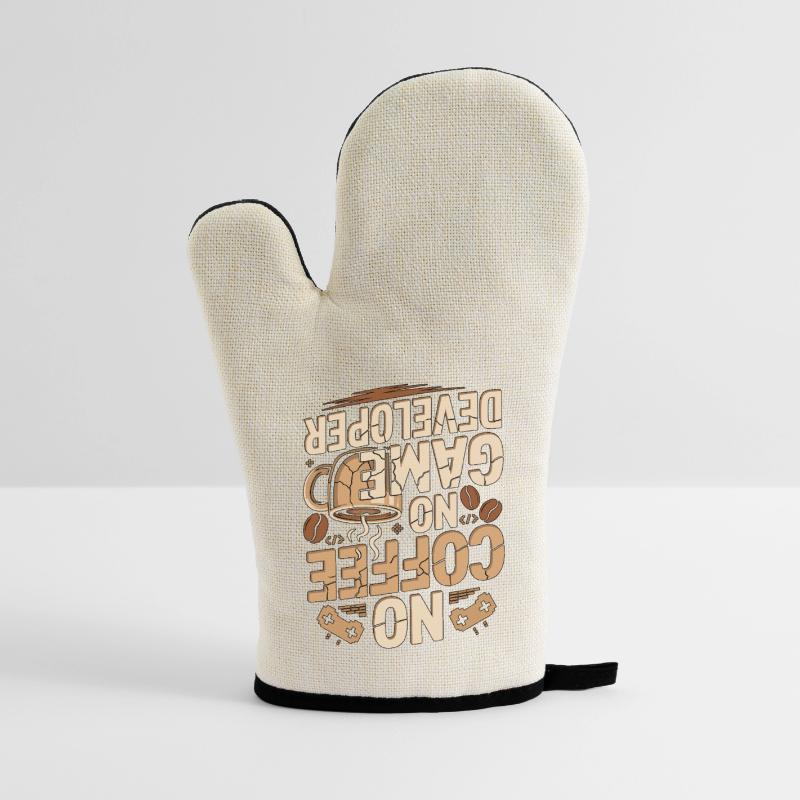 Game Developer No Coffee Game Coder Coffee Lover Ofenhandschuh mit Gummibeschichtung