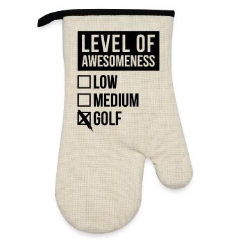 Golf - Gant de cuisine avec revêtement en caoutchouc - lin/noir  - Devant