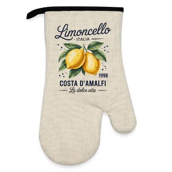 Limolello Amalfi Zest - Gant de cuisine avec revêtement en caoutchouc - lin/noir  - Devant
