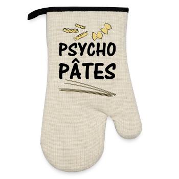 Psycho Pâtes - Gant de cuisine avec revêtement en caoutchouc - lin/noir  - Devant