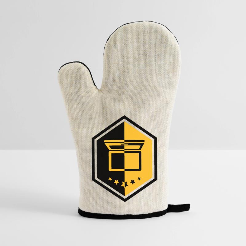 Computing / Informatik / Informatique Oven glove with rubber coating