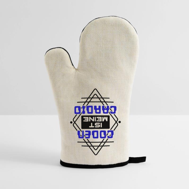 Software Developer Developer Cool Saying Coden Oven glove with rubber coating