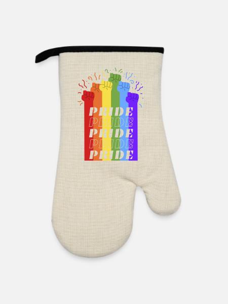Stolz - Ofenhandschuh mit Gummibeschichtung - Leinen/Schwarz