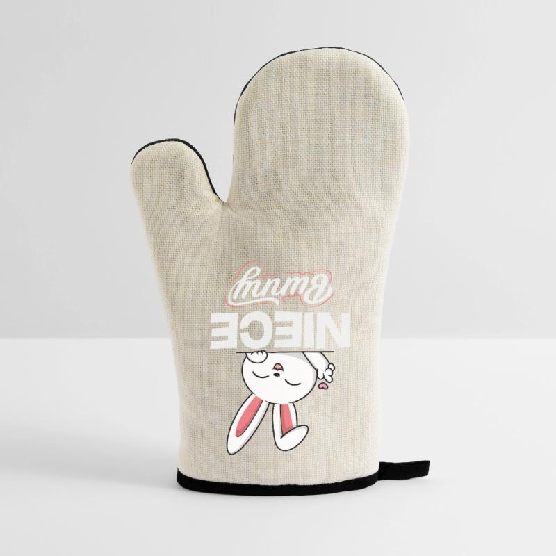 Happy Easter Sweet Easter Bunny Egg Hunt Easter Eggs Oven glove with rubber coating