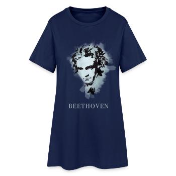 Beethoven Klassik Freude schöner götterfunke Musik - Frauen T-Shirt-Kleid - Light Navy - Vorne