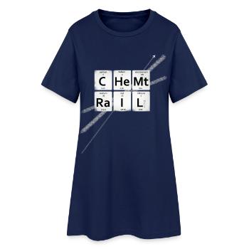 chemtrails Menace Reconnaissance Demo illuminati lo - Robe T-shirt Femme - marine clair - Devant