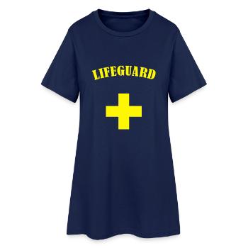 surveillant de baignade - Robe T-shirt Femme - marine clair - Devant