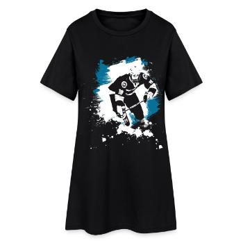 Eishockey puck Eisbären Fan hockey angriff tor - Robe T-shirt Femme - noir - Devant
