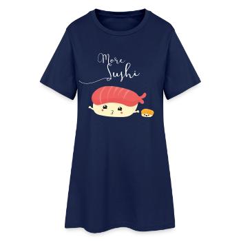 Sushi Team Sister Manga Cute Cosplay Japan Friends - Women’s T-Shirt Dress - light navy - Front