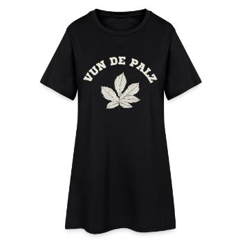 Keschde - Robe T-shirt Femme - noir - Devant