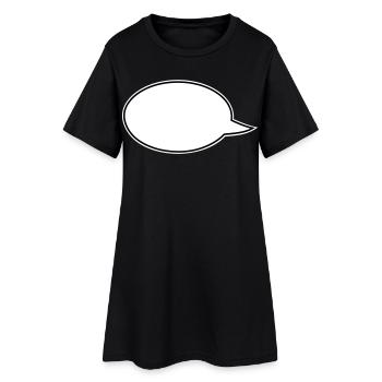 Speech Bubbles Comic Links - Women’s T-Shirt Dress - black - Front