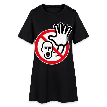 Panneau d’avertissement / Avertissement / Interdiction (Symbole / 3C) - Robe T-shirt Femme - noir - Devant