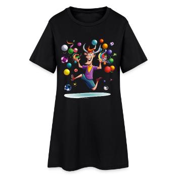 Fête de jonglerie du taureau du jubilé - Robe T-shirt Femme - noir - Devant