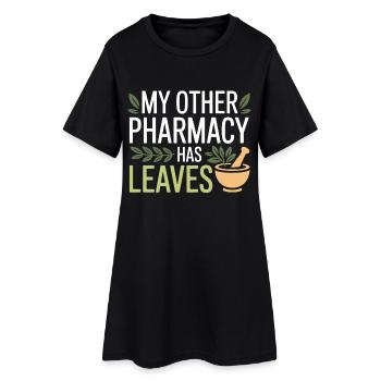 Certified Clinical Botanical Specialist  - Women’s T-Shirt Dress - black - Front