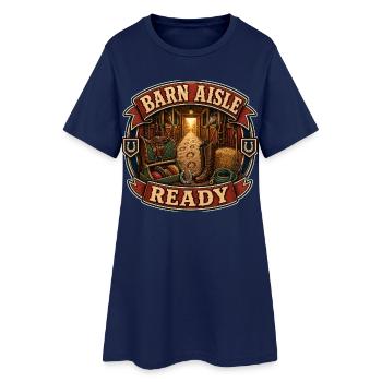 BARN AISLE READY - Women’s T-Shirt Dress - light navy - Front