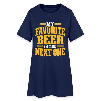 Beer Fan Gift Beer Friends Hop Brewery - Robe T-shirt Femme - marine clair - Devant