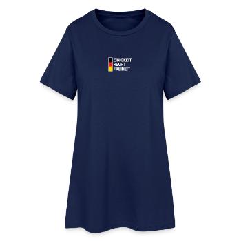 Deutschland Einigkeit Recht Freiheit  - Frauen T-Shirt-Kleid - Light Navy - Vorne