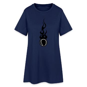 Baseball - Sports - Women’s T-Shirt Dress - light navy - Front