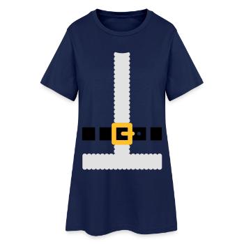 Costume Père Noël - Robe T-shirt Femme - marine clair - Devant