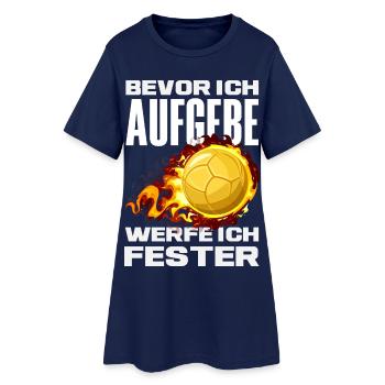 Handball Handballer Handball Trainer Fan Geschenk - Frauen T-Shirt-Kleid - Light Navy - Vorne