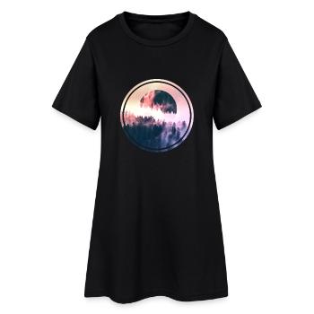 Full Moon - Women’s T-Shirt Dress - black - Front