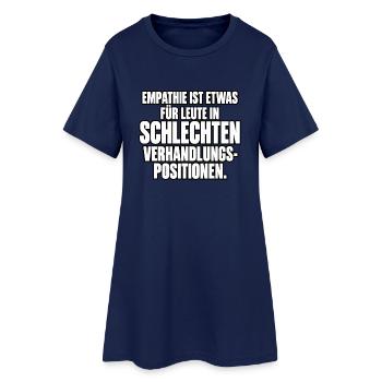 Empathie in Verhandlungssituationen - Frauen T-Shirt-Kleid - Light Navy - Vorne