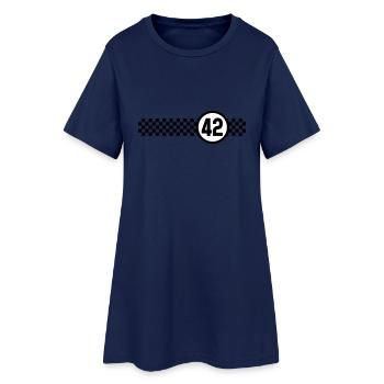 Racing 42 - Frauen T-Shirt-Kleid - Light Navy - Vorne