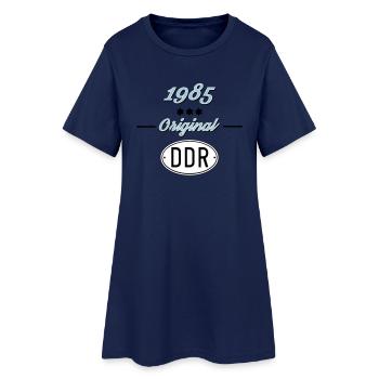 1985 Original DDR - Frauen T-Shirt-Kleid - Light Navy - Vorne