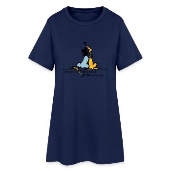 forever friends - Frauen T-Shirt-Kleid - Light Navy - Vorne