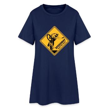 Speedway - Frauen T-Shirt-Kleid - Light Navy - Vorne