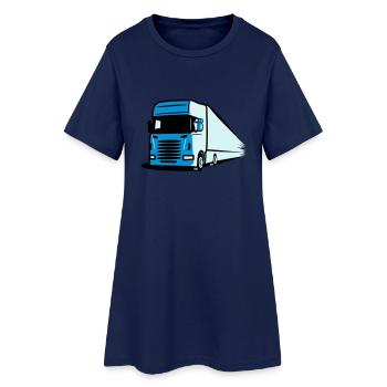 Art de camion camion - Robe T-shirt Femme - marine clair - Devant