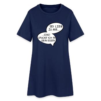 Cuisinier - Robe T-shirt Femme - marine clair - Devant