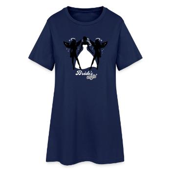 JGA - mariée - mariée - Brides anges - Anges - 2C - Robe T-shirt Femme - marine clair - Devant