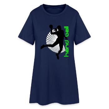Handball spirale - Robe T-shirt Femme - marine clair - Devant