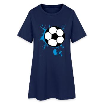 Football Football 3c - Robe T-shirt Femme - marine clair - Devant