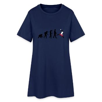 evolution_handball_102012_a_3c - Frauen T-Shirt-Kleid - Light Navy - Vorne